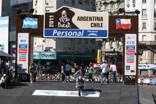 Jordi Viladoms au départ du Dakar en 2011